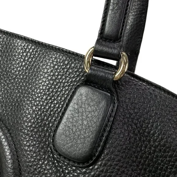 GUCCI Soho Black Leather Tote Bag 815-070325 - Picture 9 of 14